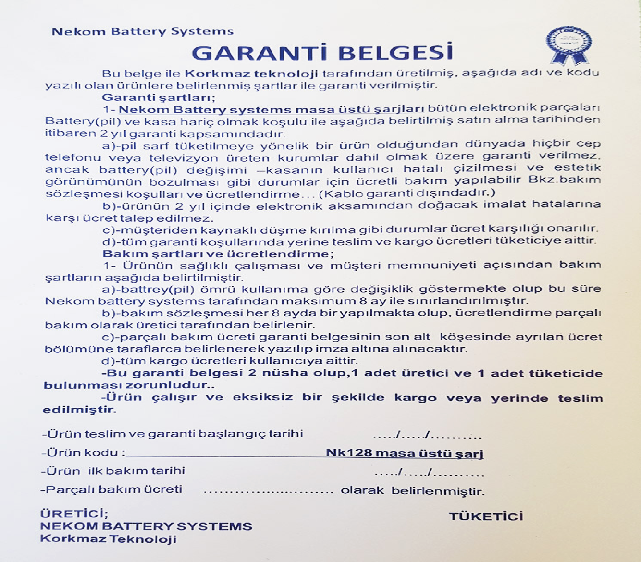 NEKOM BATTERY SYSTEMS